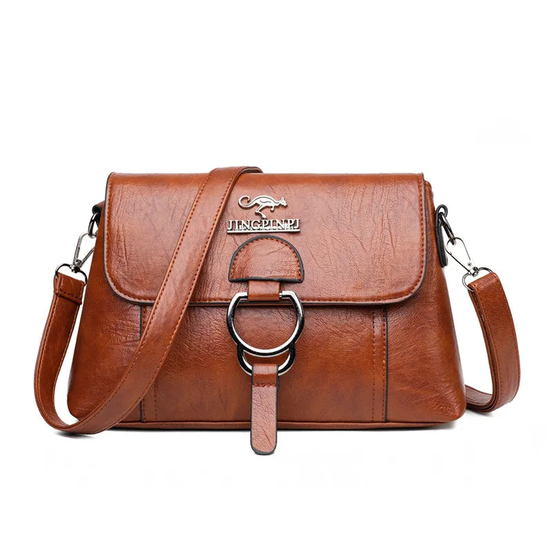 PU Soft Leather Texture Handbag